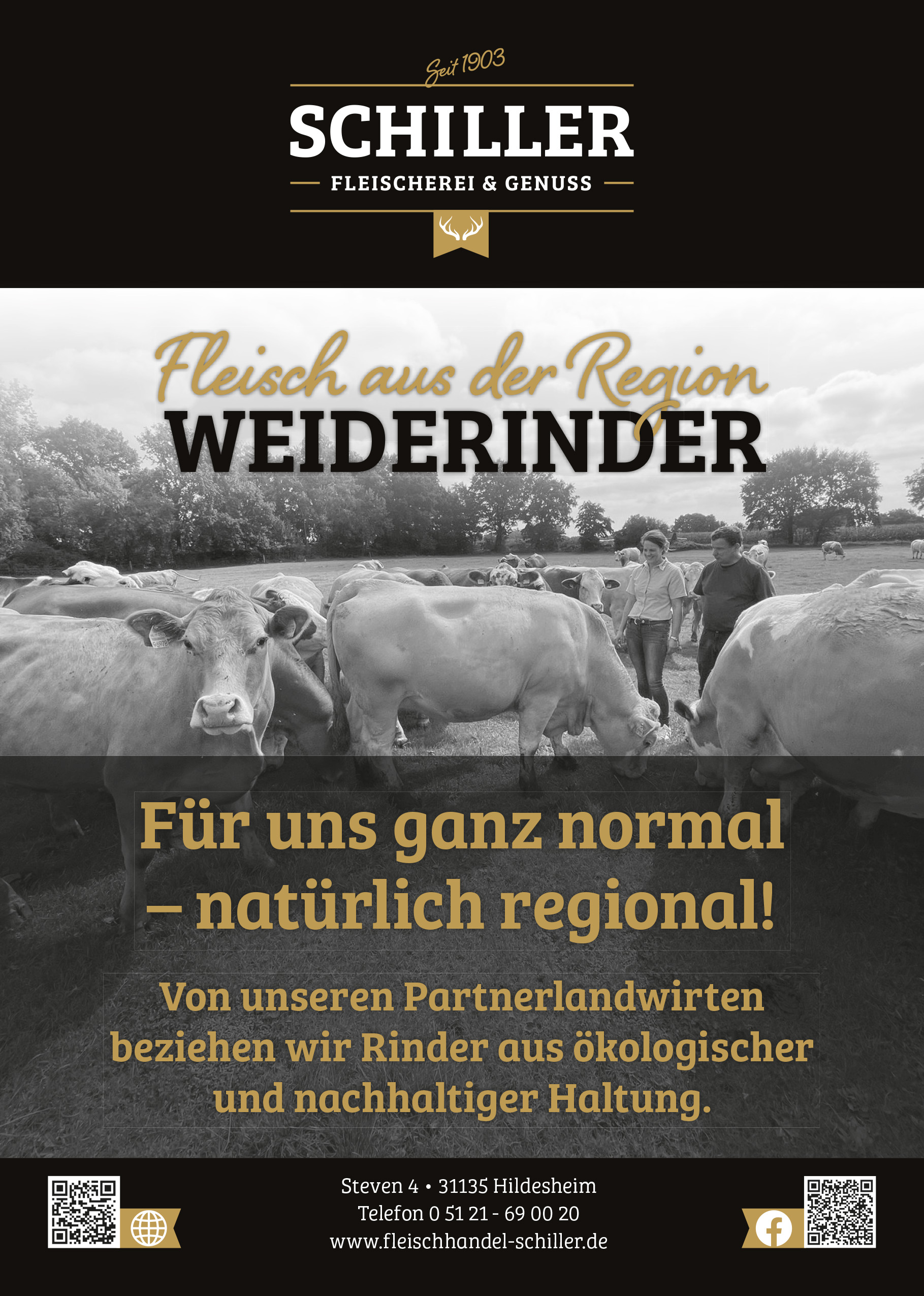 Weiderind aus der Region – Fleisch von Tieren aus ökologischer und nachhaltiger Haltung