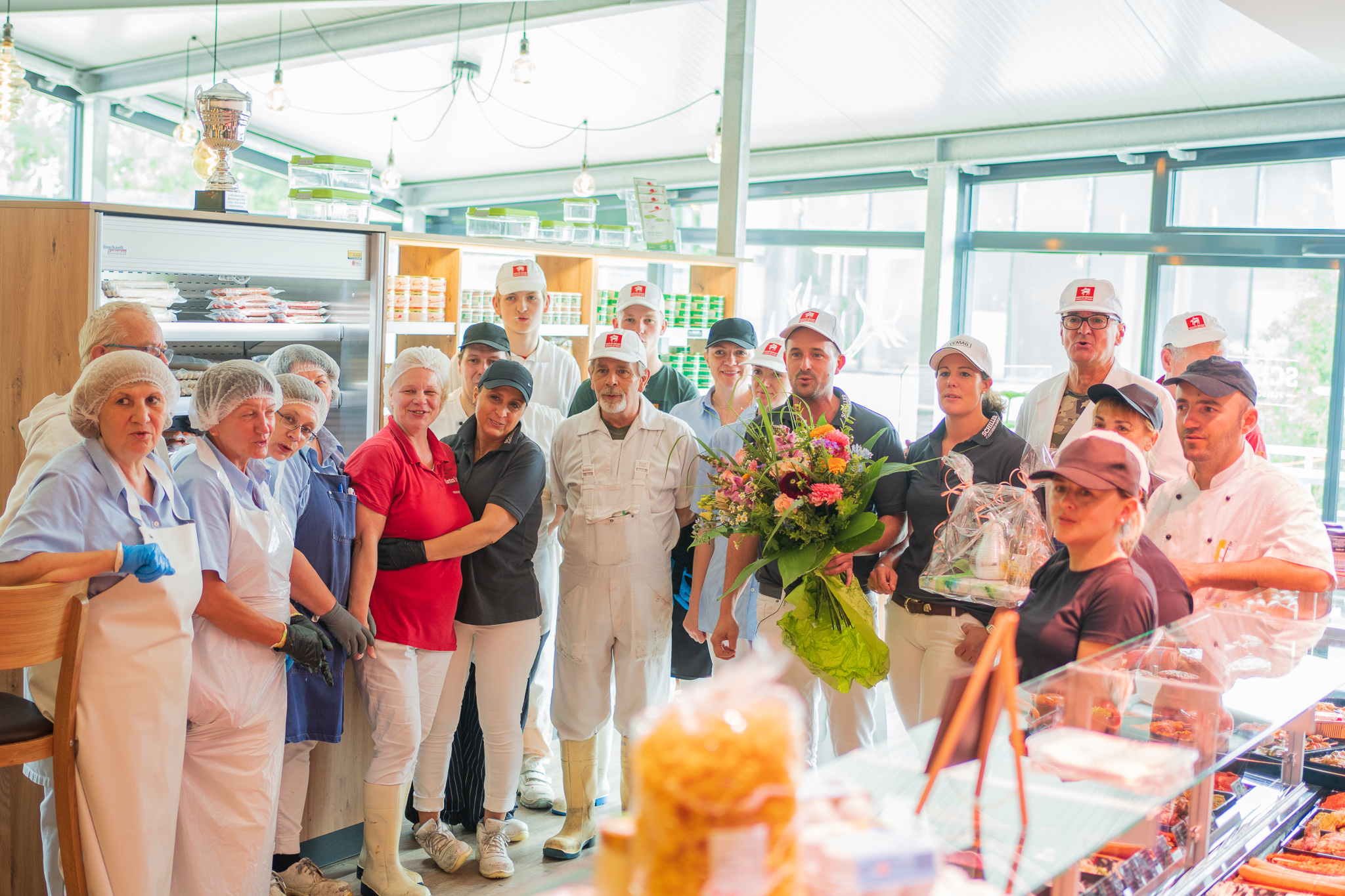 Team Fleischerei Karsten Schiller singt zum Geburtstag